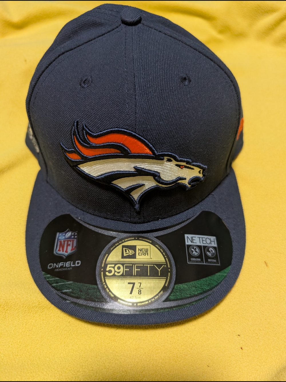 Denver Broncos New Era 59FIFTY Fitted Hat - Navy with Orange & White Logo
